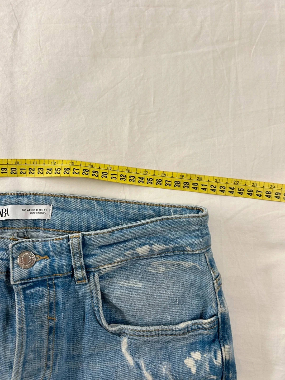 Light blue distressed Zara jeans – photo 9